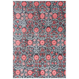 New Afghani Suzani Wool On Cotton 9Ftx11ft10in Charcoal