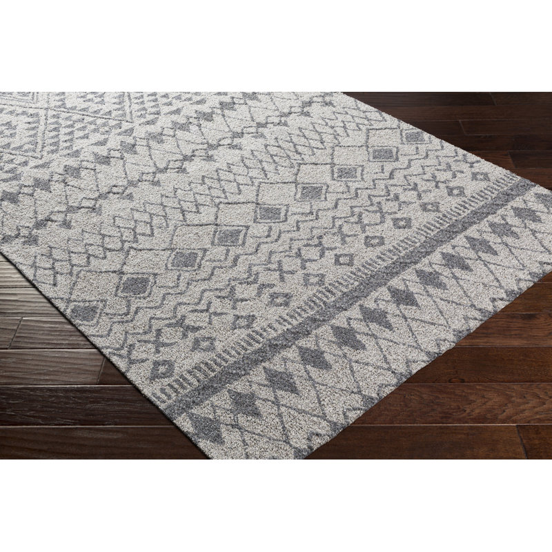 Tapis gris Kizzie, Rectangle 9 pi x 12 pi