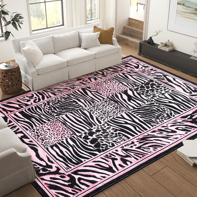 Medallion Machine Washable Rug with Rubber Backing for Living Room Non-Slip Area Rug Easy-Cleaning Vintage Floor Carpet for Bedroom Dining Room Office Playroom Nursery