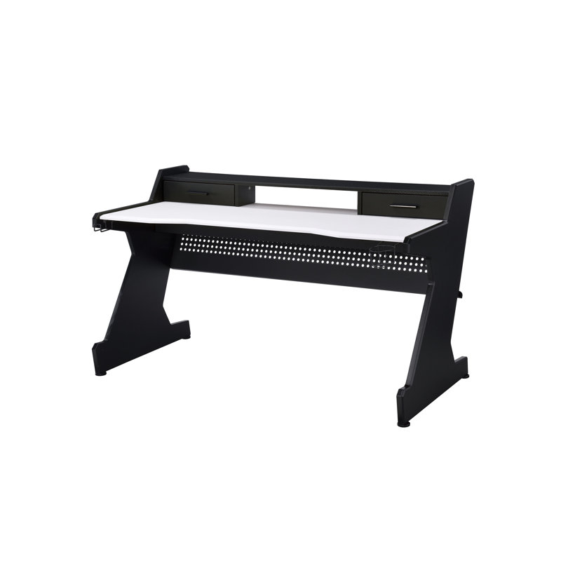 Bigga Black & White Gaming Desk (Not Including Office Chair)