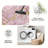 1PC Pink Gold Glitter Veined Marble Abstract Alcohol Ink area rugs for Living Room, Soft and Comfortable, Suitable for all seasons, easy-to-maintain, machine washable Indoor floor mat, Under Table Farmhouse suitable for dining room, bedroom,-129513513
