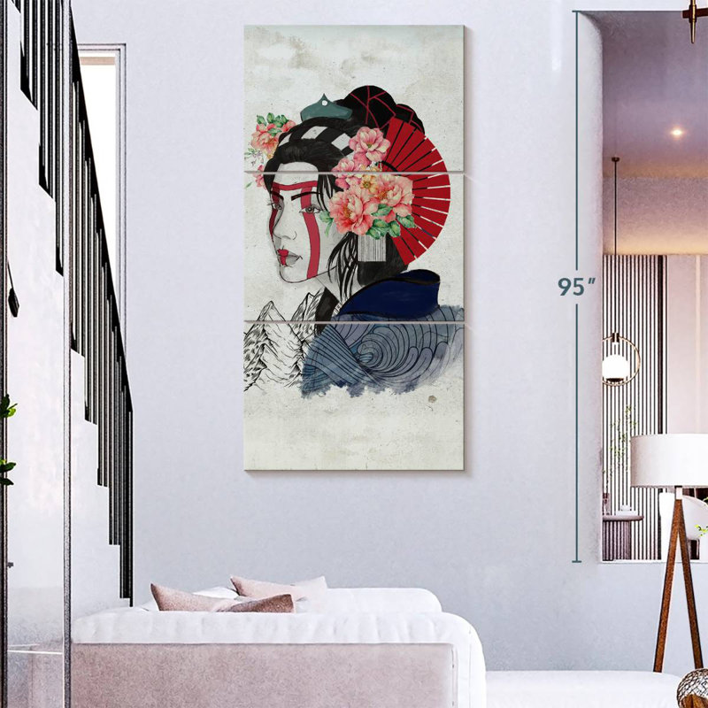 Portrait de femme Geisha