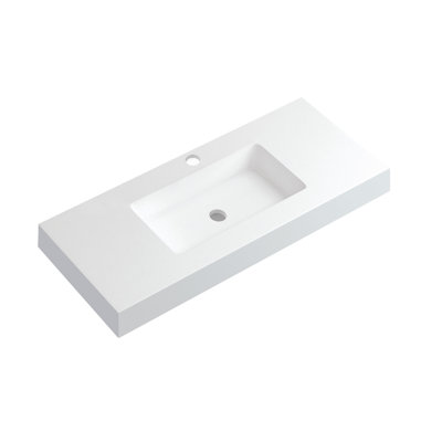 DAX 18.12'' Matte White Bathroom Sink