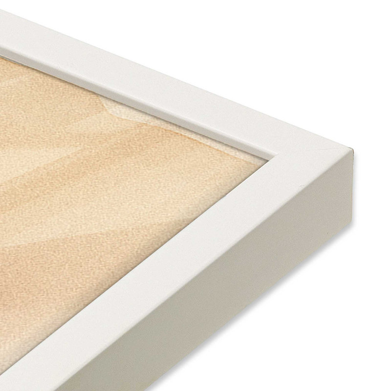 Échos brûlés II, Cadre simple blanc opaque, H 11 po x l 9 po