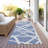 Zephina Denim Washable Indoor-Outdoor Rug - -628245832