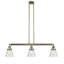 Luminaire suspendu linéaire à 3 lumières pour îlot de cuisine Montano-32986342-32986345-32986352