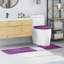 Microfiber Small Bath Mat Rectangular Contemporary-2057834641