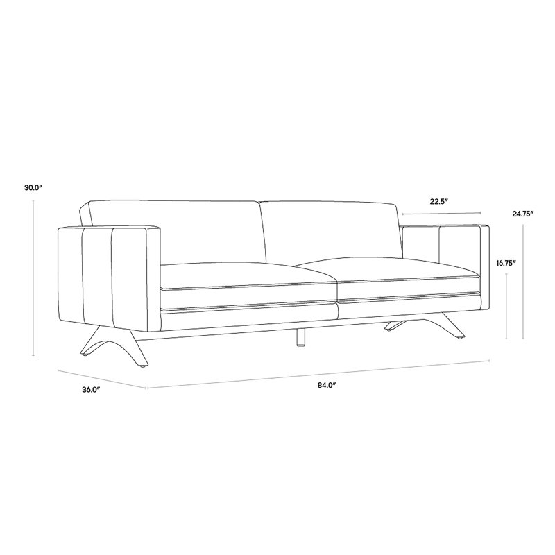 Rogers Leather Sofa