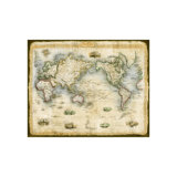 Early World Map Print