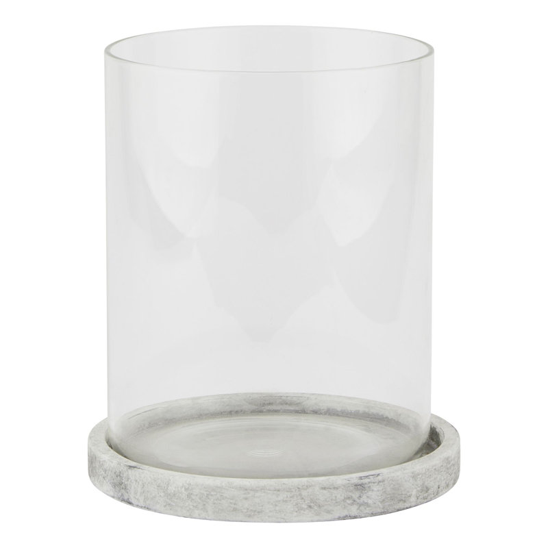 Andrian Ceramic Candle Accessories, Stone, 21cm H x 18cm W x 18cm D
