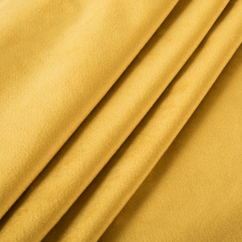 Stockholm Heavy Crushed Velvet Eyelet Sheer Curtains, Width 168 x Drop 183 cm, Ochre