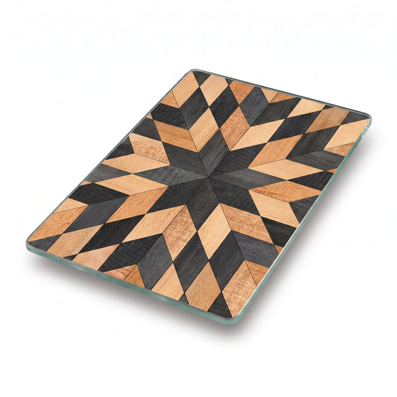 North Star Geometric Pattern Cutting Board
