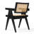 Eveleth Rattan Dining Chair with Solid Wood Frame-1045649234