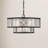 Aldrin 4 - Light Dimmable Drum Chandelier