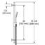 Handshower Set with 36" Slide Bar and 3-Function Handshower-1266826811