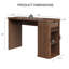 Îlot de cuisine 59 po en bois avec rangement, table de bar rectangulaire avec tiroir et support à vin-1670852406-1658469893