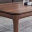 Table basse rectangulaire en bois massif noisette