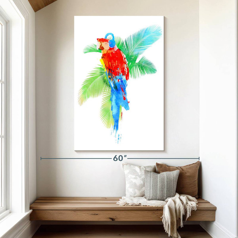 Fête tropicale, H 51 po x l 34 po