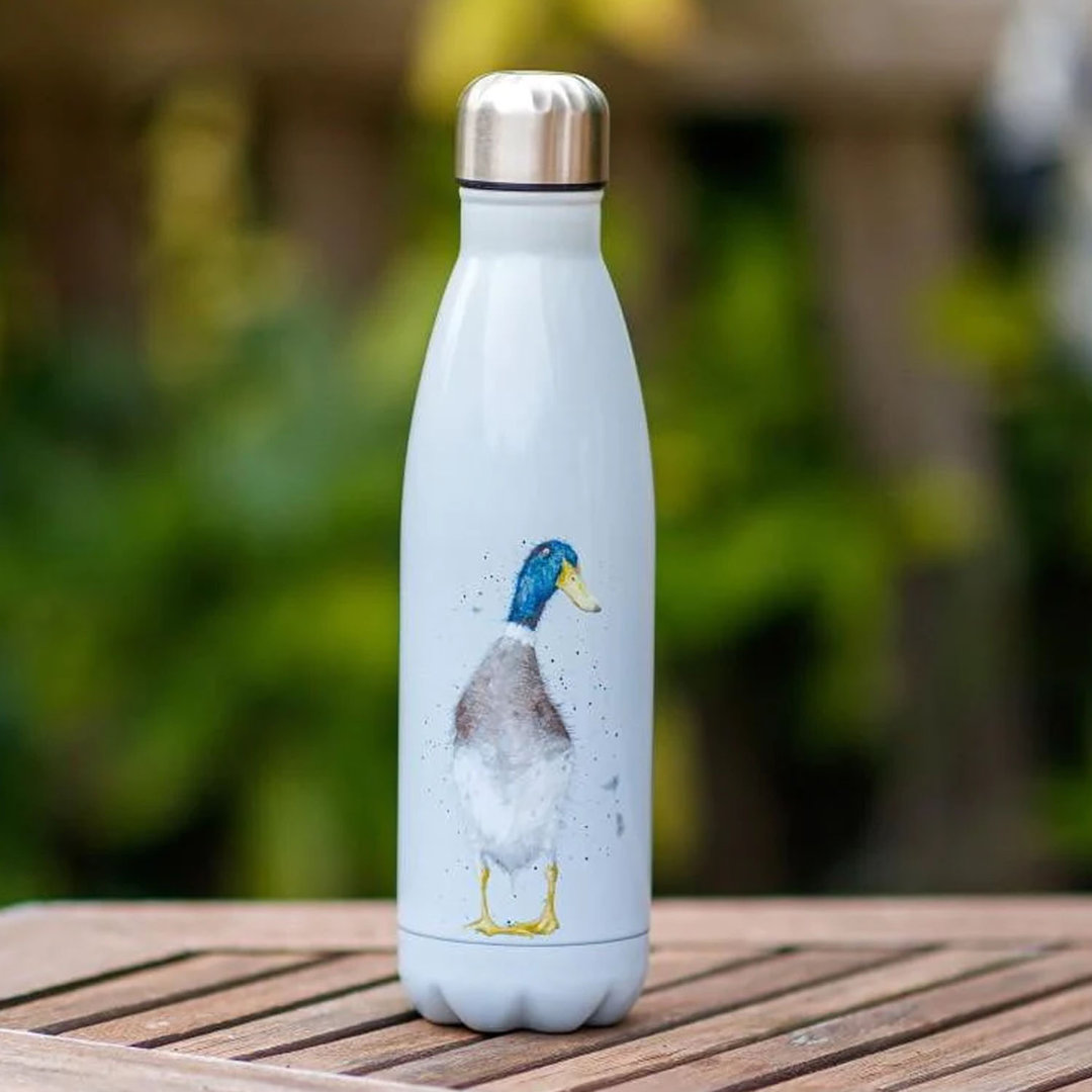 Wrendale Designs 500ml Stainless Steel Wide Mouth Water Bottle