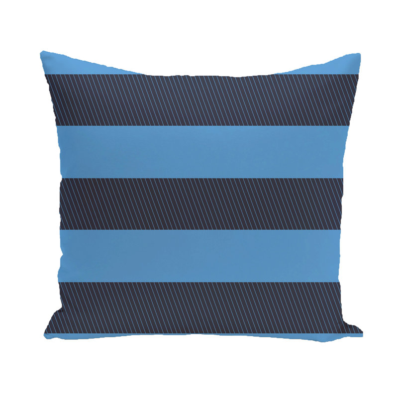 Housse de coussin et insert Coastal Calm, Bleu marine / bleu, 16 po x 16 po