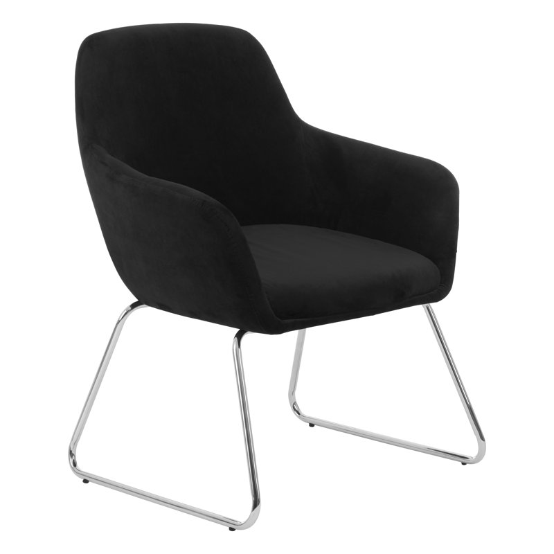 Dileo Upholstered Armchair, Black