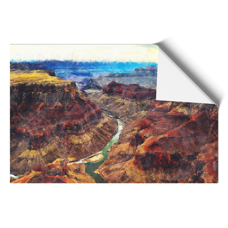 The Grand Canyon Painting - Frameless Print, 21cm H x 30cm W x 0.1cm D