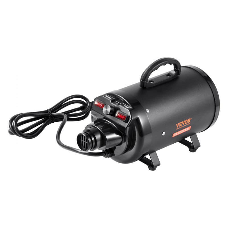 Dog Dryer, 2800W/4.3HP Dog Blow Dryer, Pet Grooming Dryer with Adjustable Speed and Temperature Control, Pet Hair Dryer with 4 Nozzles and Extendable Hose