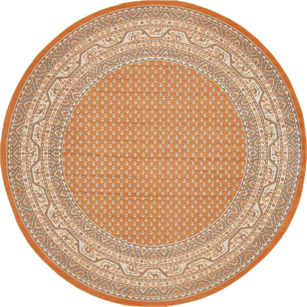 Archie-Lee Kivett Aqua/Orange/Pink Indoor/Outdoor Washable Area Rug Dakota Fields Rug Size: Rectangle 5' x 7