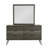 Contemporary Dresser of 6x Storage Drawers Solid Acacia Wood Metal Legs Slat Design Paneling 3-tone Gray Finish Bedroom Furniture 1pc-477255120
