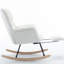 Chaise berçante en tissu avec repose-pieds Teddy-1280575644