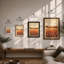 Golden Wheat At Dusk Rustic - Print-1525275179-1525275188