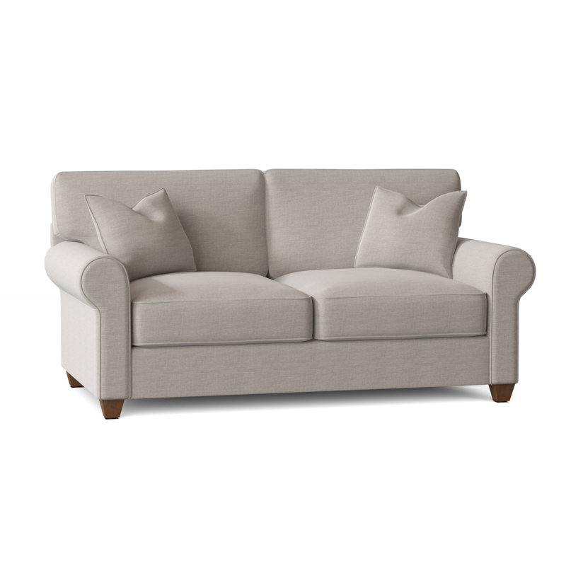 Upholstered 84'' Sofa, Cast Silver Sunbrella®