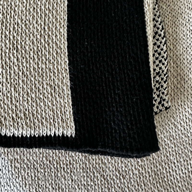 Lynnford Nimbus Throw Blanket, Black/Beige/Ivory