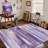 Modern Abstract Washable Rugs Indoor, Purple Soft Low Pile Area Rug For Living Room, Non Slip Decorative Rug for Bedroom, Performance Rug for Home Decor, Ideal For High Traffic Areas-1150648638
