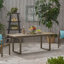 Table de salle à manger d'extérieur extensible en bois d'acacia, gris