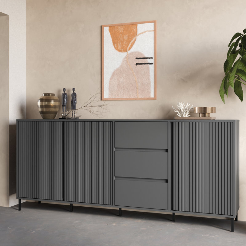 Berislava 212cm Sideboard, Anthracite