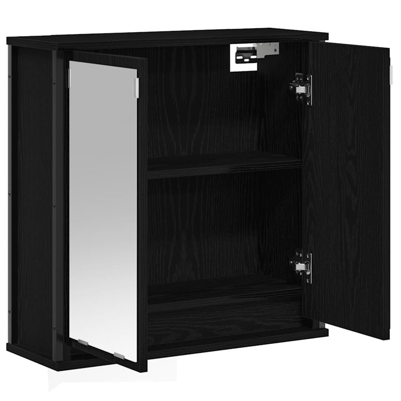 Bathroom Cabinet, Black Oak