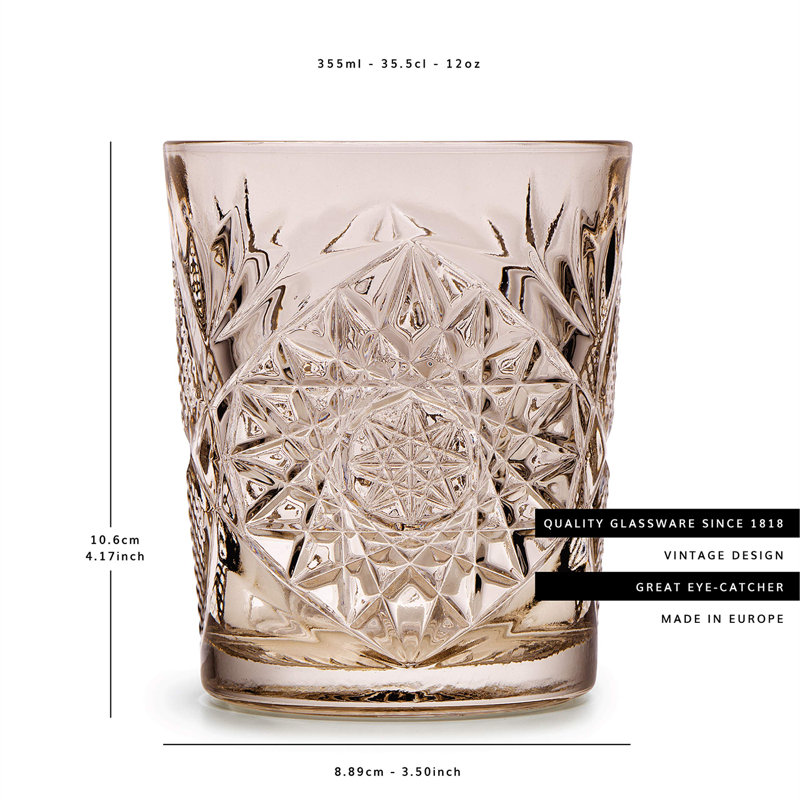 Rüdiger 355ml Drinking Glass Set, Taupe