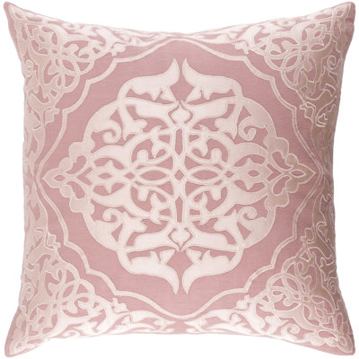 Adelia Square Damask Throw Pillow Cover