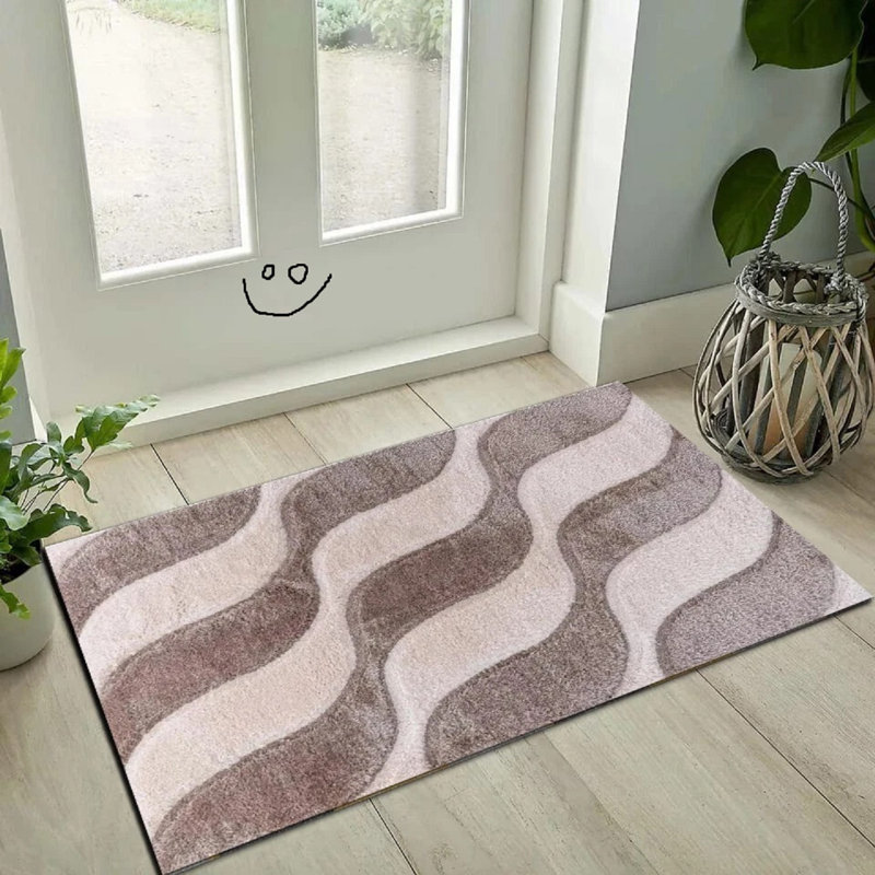 Geometric Shag Area Rug, Rectangle 120 x 170 cm