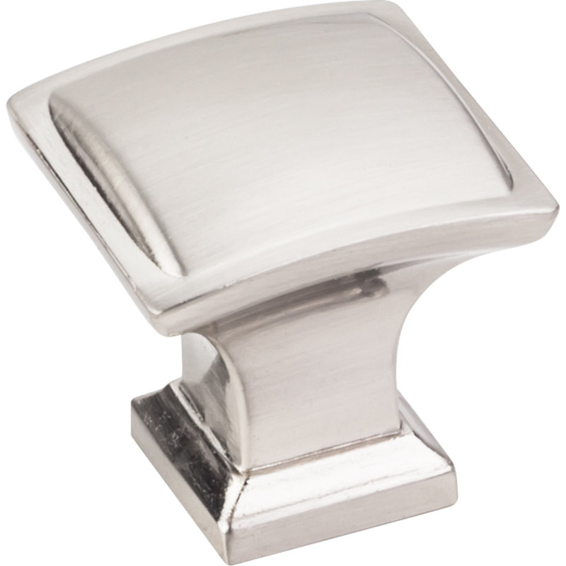 Annadale Square Knob, Satin Nickel, 1 1/4"
