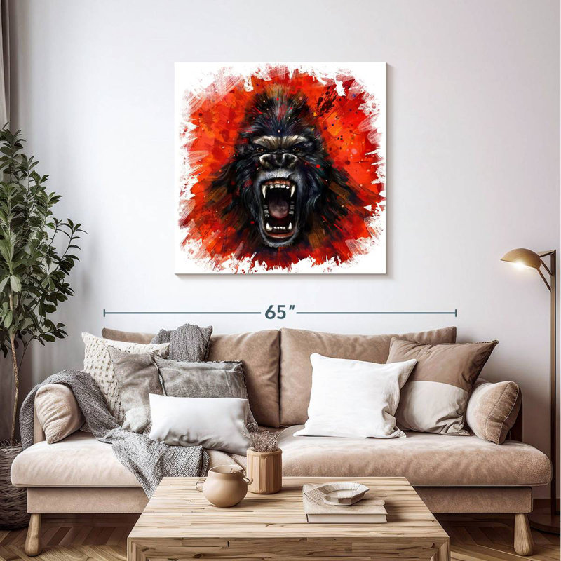 Crowle Gorilla Rage, H 39 po x l 39 po