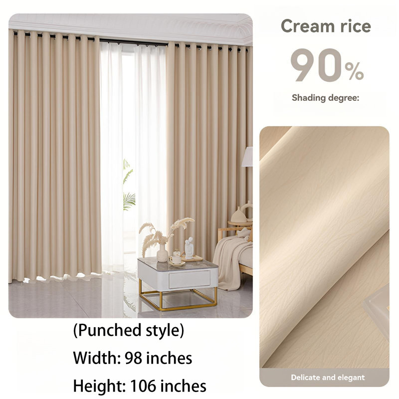 Mayko Room Darkening Curtain Single Panel, 98.43" W x 106.3" L