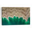 Green Water Land Patterns Abstract Vibrant Contemporary Landscape Nature Wall Art Print 1 Piece Wrapped Canvas Wall Art-1671868648