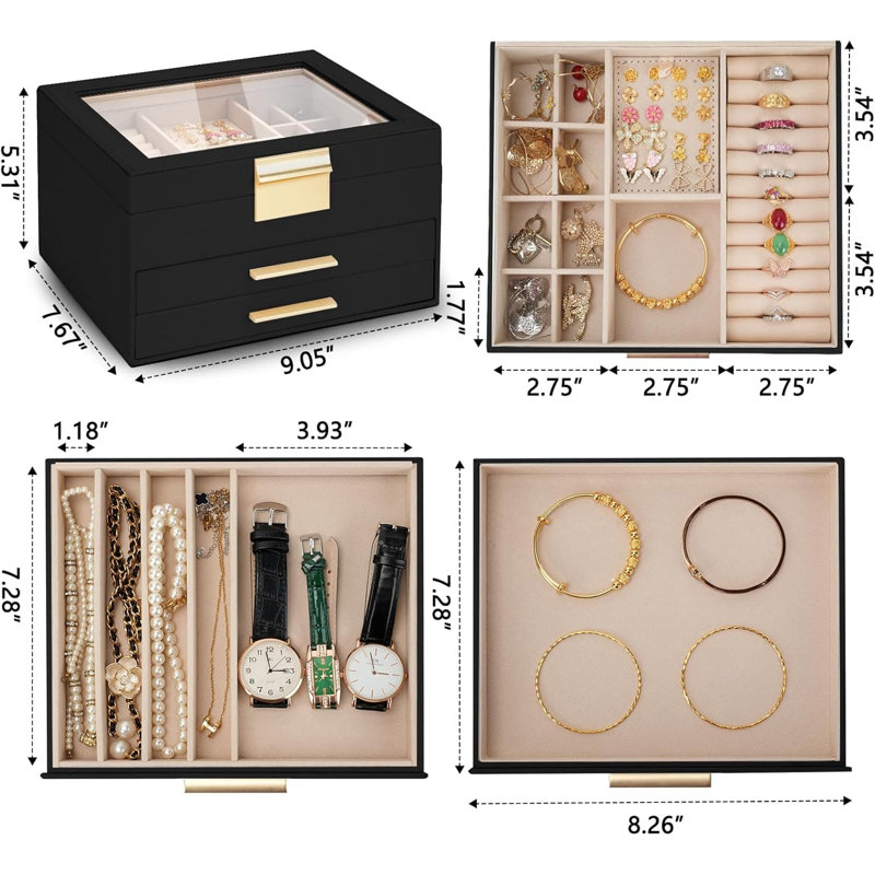 Jewellery Box +, ‎Black