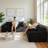 Boneless Black Corduroy Loveseat Sofa Bed, 4 In 1 Foldable Floor Sofa Couch In A Box With 2 Cup Holders-437373544
