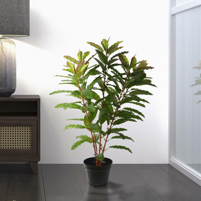 34 " H Faux Foliage Tree in Plastic Pot