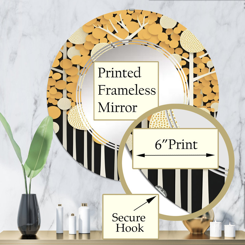 Miroir mural Grandois, 32 po x 32 po