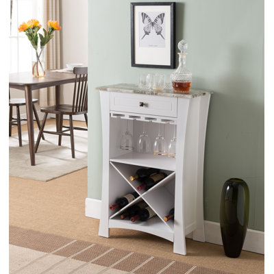 Armoire à vin avec porte-verres et tiroir Kincer by Alcott Hill