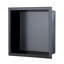 Niche de douche encastrée en acier inoxydable noir mat-1840968233